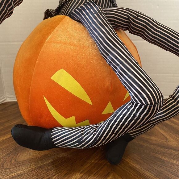 Halloween Disney Nightmare Before Christmas Jack Skellington Pumpkin Greeter 20” - Picture 2 of 12